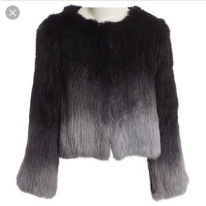 Yves Solomon Ombré fur jacket